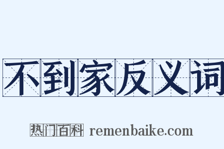不到家反义词是什么意思的图片